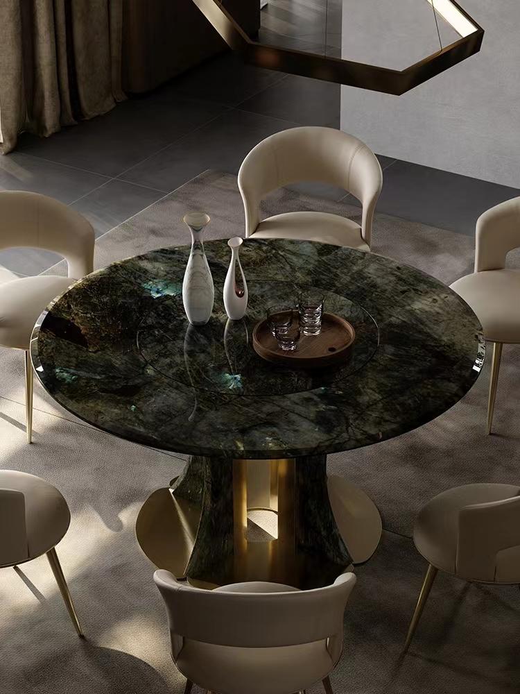 Marble Stainless Steel Dining Table